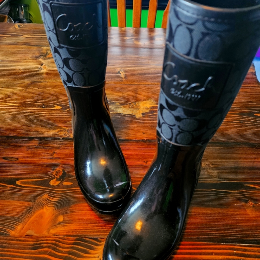 Coach Size 10 Rain boots